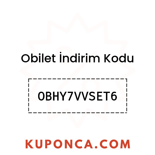 Obilet İndirim Kodu - OBHY7VVSET6