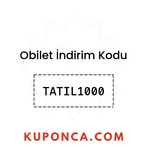 Obilet İndirim Kodu - TATIL1000