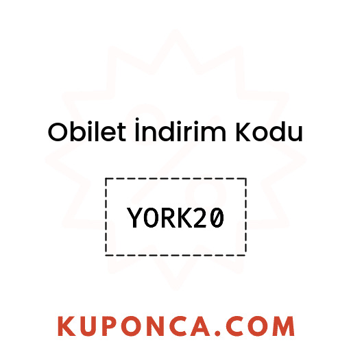 Obilet İndirim Kodu - YORK20