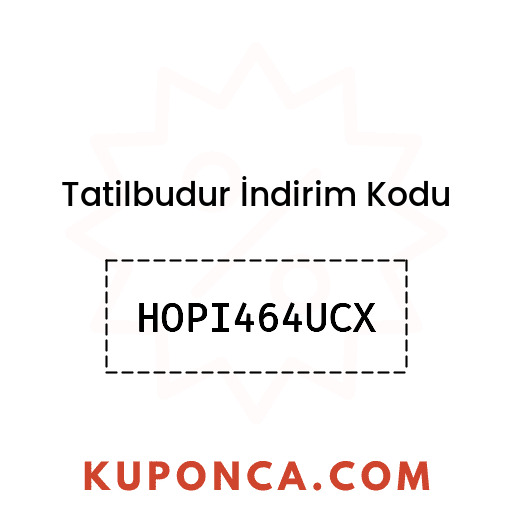 Tatilbudur İndirim Kodu - HOPI464UCX