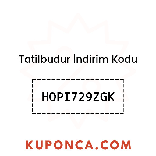 Tatilbudur İndirim Kodu - HOPI729ZGK