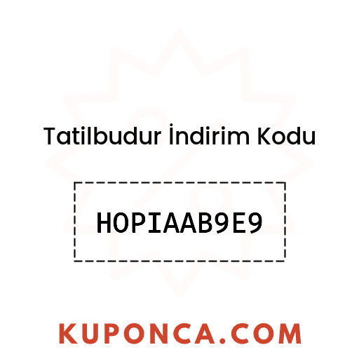 Tatilbudur İndirim Kodu - HOPIAAB9E9