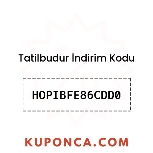 Tatilbudur İndirim Kodu - HOPIBFE86CDD0