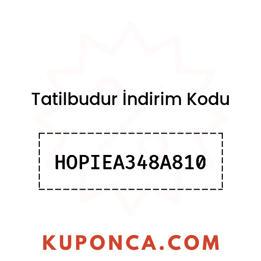 Tatilbudur İndirim Kodu - HOPIEA348A810