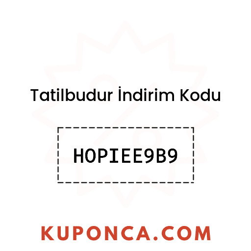 Tatilbudur İndirim Kodu - HOPIEE9B9