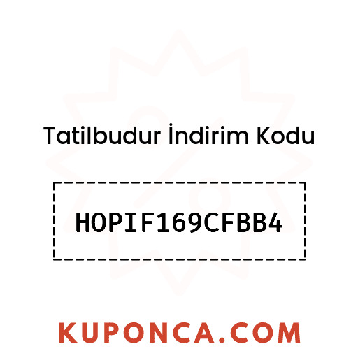 Tatilbudur İndirim Kodu - HOPIF169CFBB4