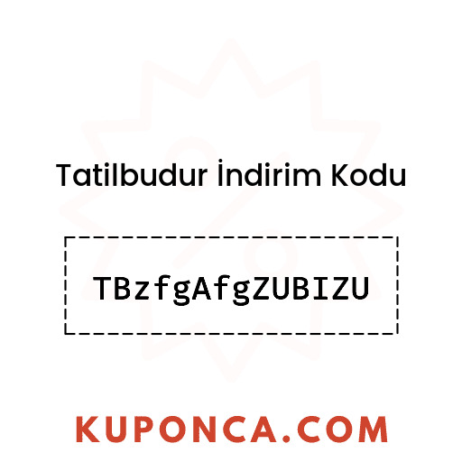 Tatilbudur İndirim Kodu - TBzfgAfgZUBIZU