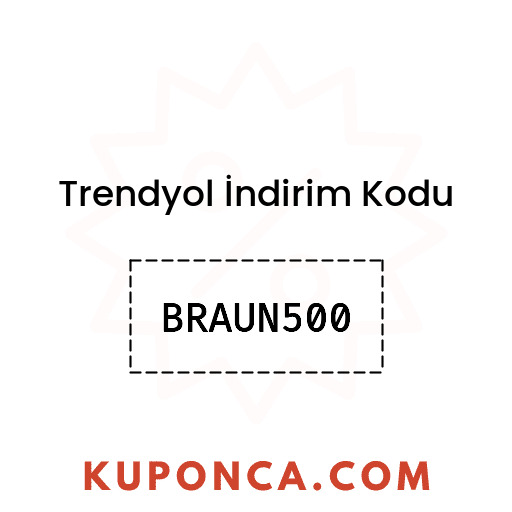 Trendyol İndirim Kodu - BRAUN500