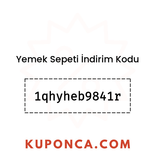 Yemek Sepeti İndirim Kodu - 1qhyheb9841r