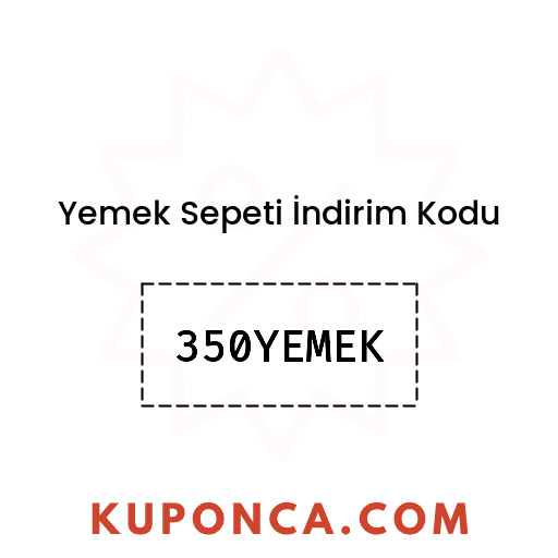 Yemek Sepeti İndirim Kodu - 350YEMEK