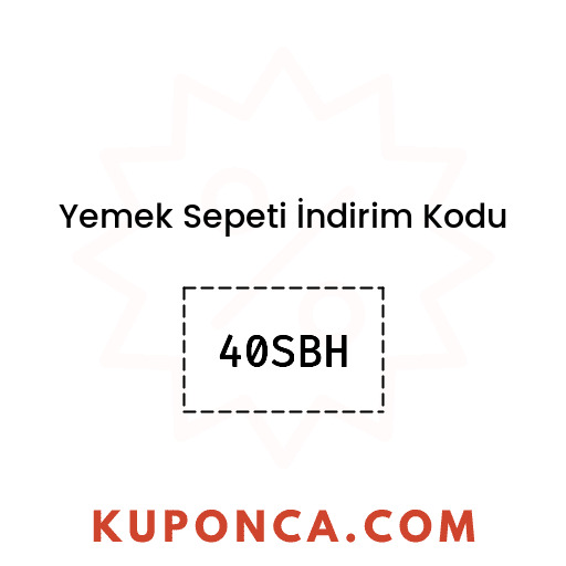 Yemek Sepeti İndirim Kodu - 40SBH