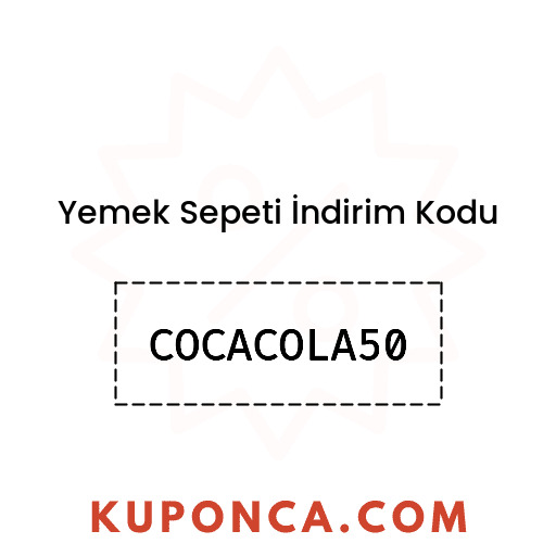 Yemek Sepeti İndirim Kodu - COCACOLA50