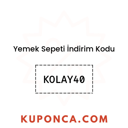 Yemek Sepeti İndirim Kodu - KOLAY40