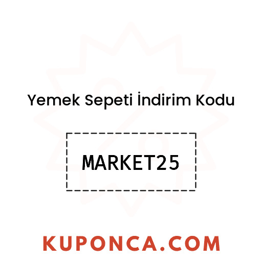 Yemek Sepeti İndirim Kodu - MARKET25