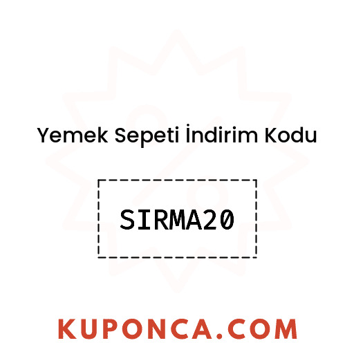 Yemek Sepeti İndirim Kodu - SIRMA20